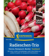 Semena ředkvičky Vienna, Rampouch, Bamba - výsevný koberec - 5 m